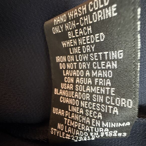 LE BOS 3-PIECE DRESSY PANTS OUTFIT SIZE 22W NAVY BLUE WOMENS Chiffon Lined - Picture 5 of 13